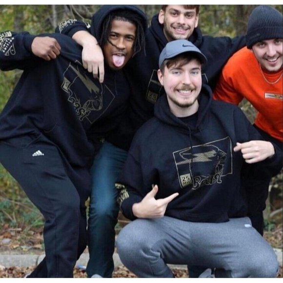 Mr Beast 25 Mil Subscribers Ltd Edition Hoodie Black Subscriber Special SZ Large - Picture 9 of 9